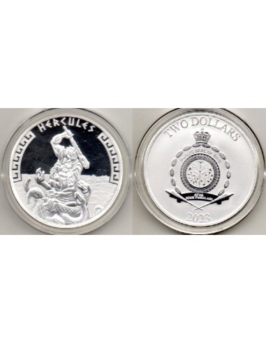 2023 Niue 2$ Moneda 1 onza Hercules