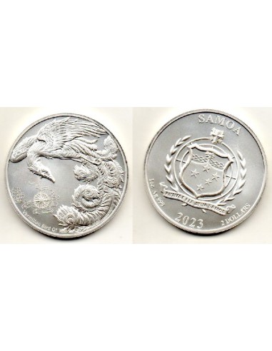 2023 Samoa 2$ Moneda 1 onza Pajaro Bermellón