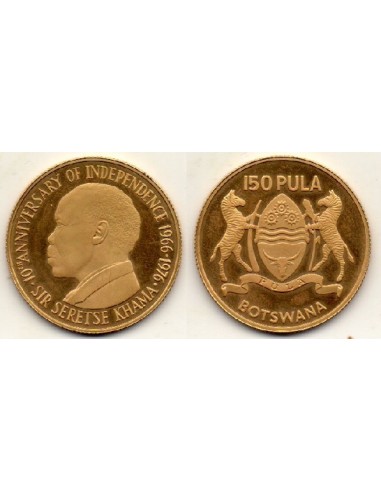 1976 Bostwana 150 Pula Independencia