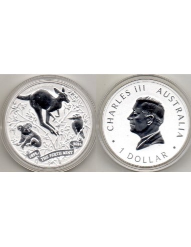 2024 Australia Canguro-Coala-Kokaburra 1 onza plata