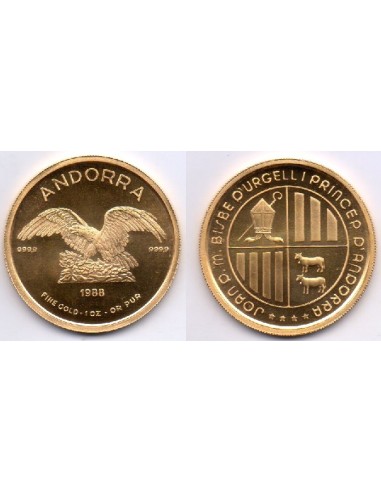 1988 Andorra 1 oz Gold Eagle - Proof