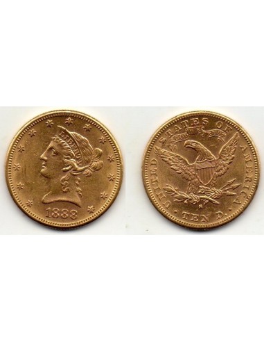 1888-S EEUU 10 Dolares oro Liberty