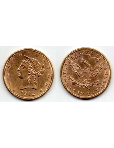 1902 EEUU 10 Dolares oro Liberty