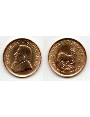 1984 Sud-Africa 1/4 Krugerrand  - Moneda ORO