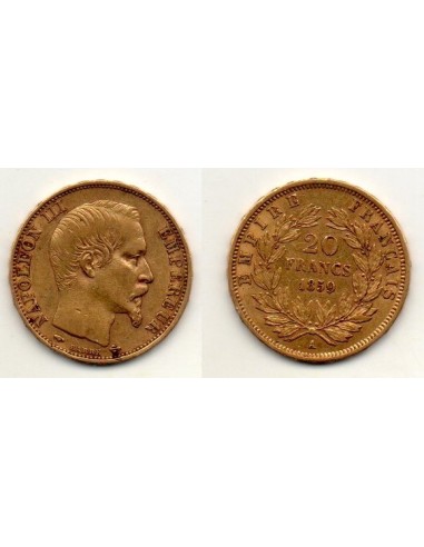 1859 A Francia Moneda Conmemorativa 20 Francos de - Napoleón III