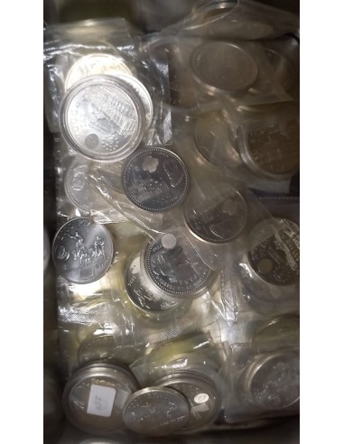 Lote 22 monedas de plata 2000 pesetas plata