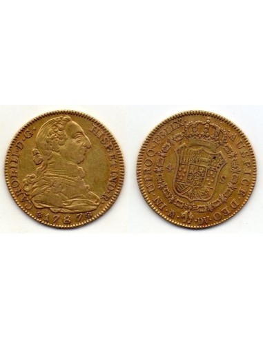 1787, 4 Escudos Carol III Madrid DV