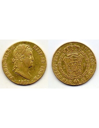 1833 2 Escudos Fernando VII Madrid AJ