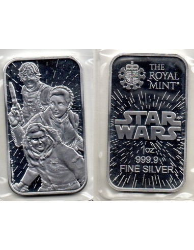 2024 Reino Unido -  1 onza plata Star Wars