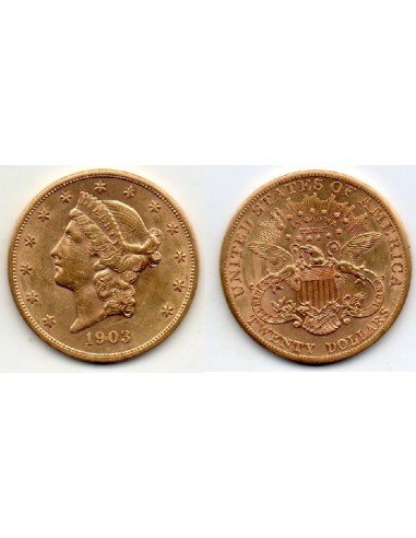 1903 EEUU 20 Dolares oro Liberty Head-Double Eagle