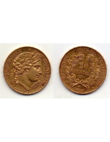 1850 Francia Moneda Conmemorativa 20 Francos Ceres