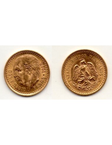 1945 Mexico 2.50 pesos  - Moneda ORO