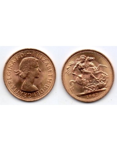 1967 Reino Unido, 1 Soberano oro / Isabel II