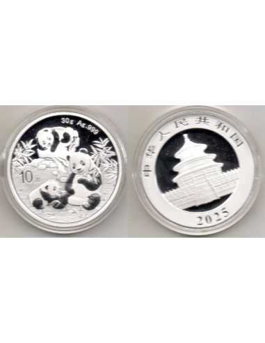 2025 China - 10 yuans de plata - Panda